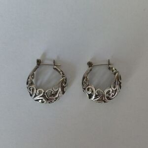 Elegant Silver Hoop Earrings